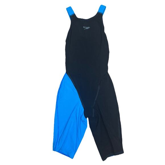 Speedo Women's 24 Fastskin LZR Racer Pro Competitive Swimsuit Thigh Length Black - Picture 1 of 8